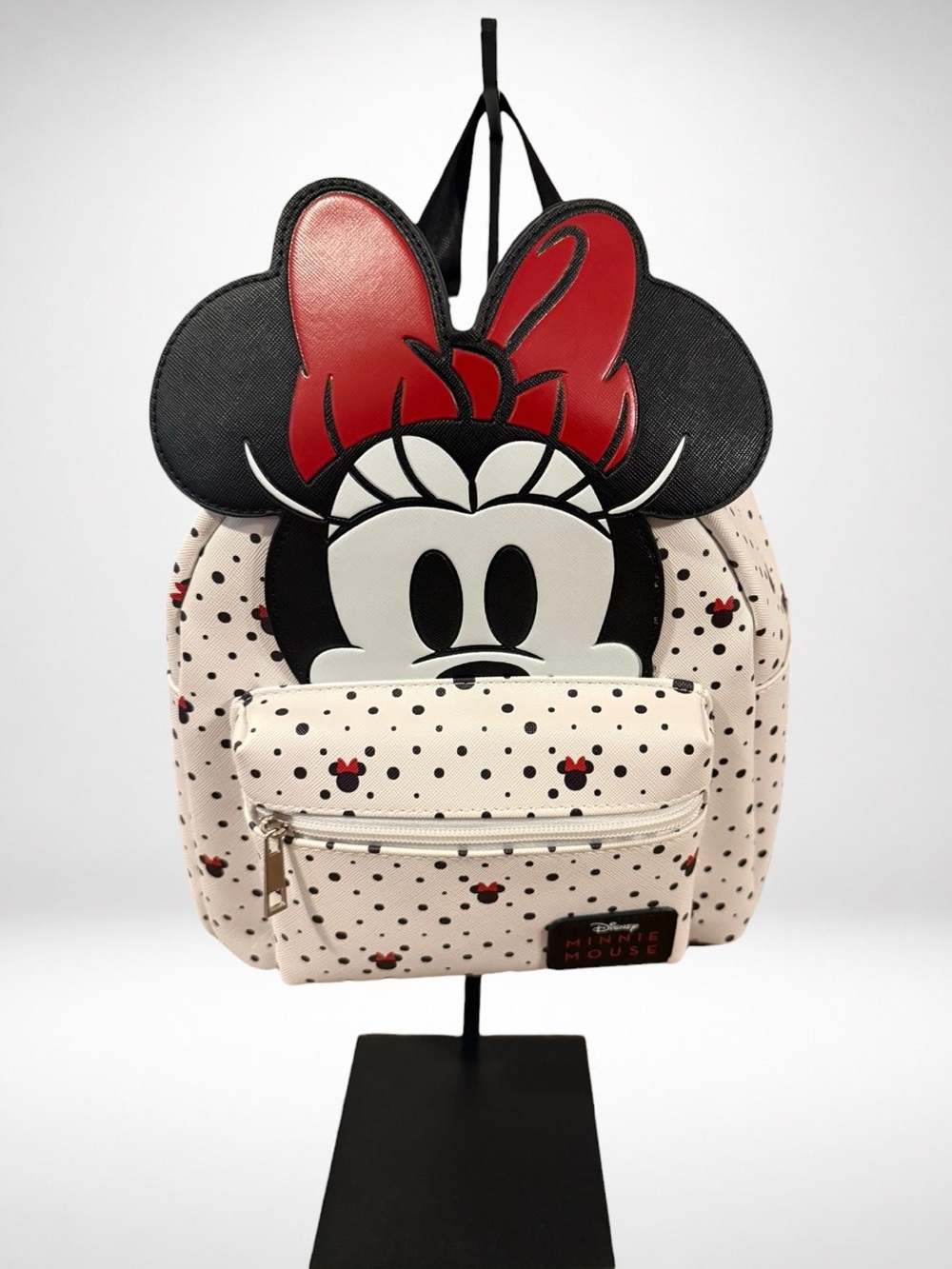 Disney Minnie Mouse NWT Peek A Boo Polka Dot 3D Ears Mini Backpack